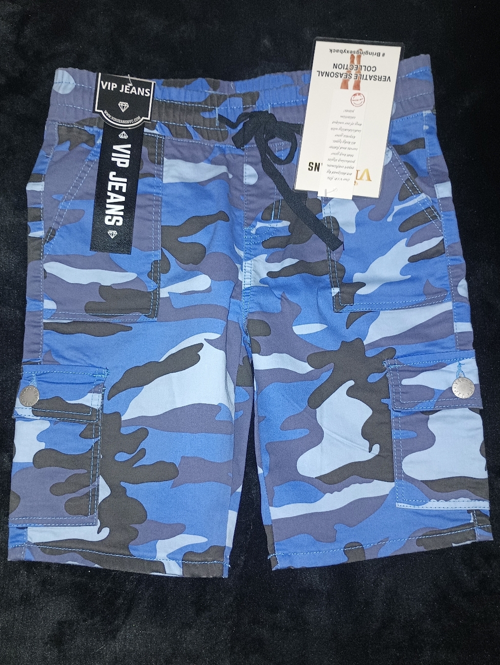VIP Blue Camo Cargo Shorts